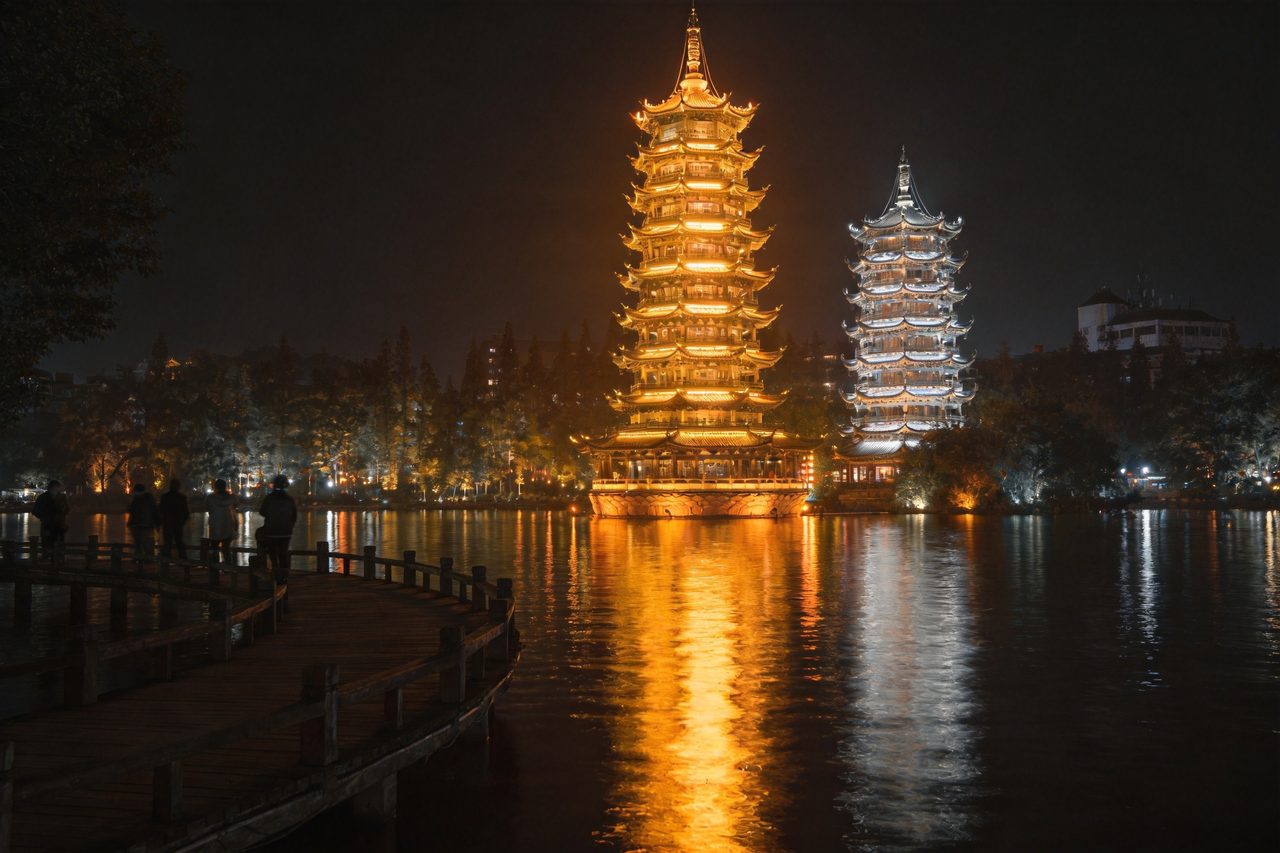 Sun and Moon Pagodas